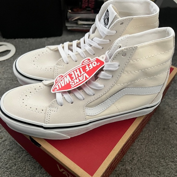Vans NWT Sk8-hi Tapered Shoes in marshmallow size 7 - Picture 1 of 3